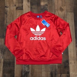 Adidas Women's Original Trefoil Satin Crewneck